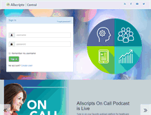 Tablet Screenshot of clientconnect.allscripts.com